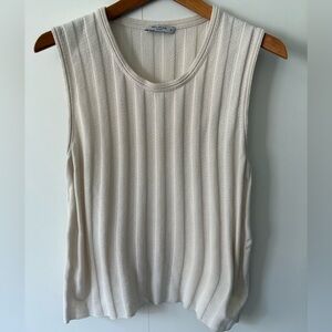 MM LaFleur 100% cotton ribbed tank sweater